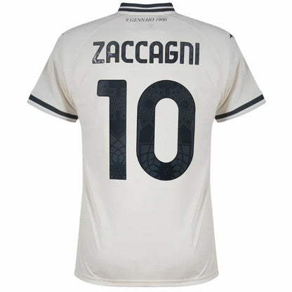 Lazio Away Zaccagni 10 Fan Jersey 2025/26 Official Printing