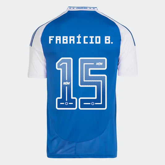 Camisa adidas Cruzeiro 2025/26 I - FABRÍCIO B. Nº 15
