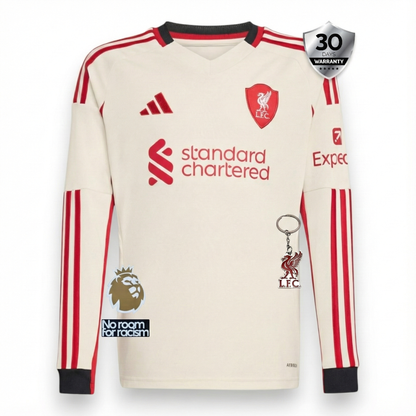 Liverpool Away Player Jersey 2025/26 - Long Sleeve