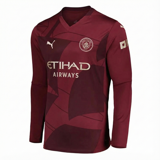 Manchester City Player Third Jersey 2024/2025 Long Sleeve