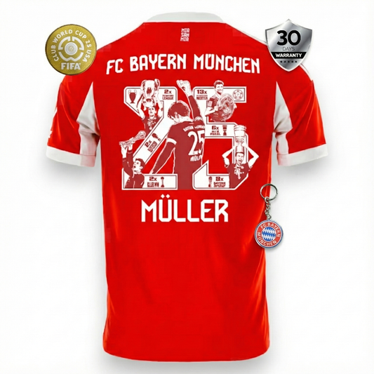 Bayern Munich Player Home Jersey 2025/26 - Müller Special Edition