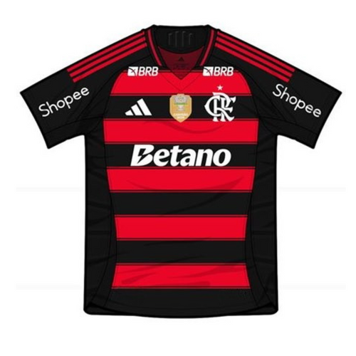 Camisa Adidas Flamengo 2025/26 I Com Patrocínios Betano