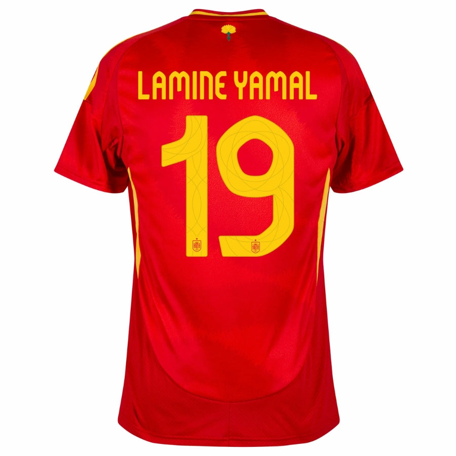 Spain Lamine Yamal 19 Home Fan Jersey 2025/26