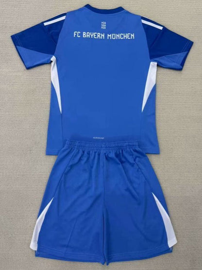 Kids Bayern Munich Jersey Goalkeeper Blue 2025/26