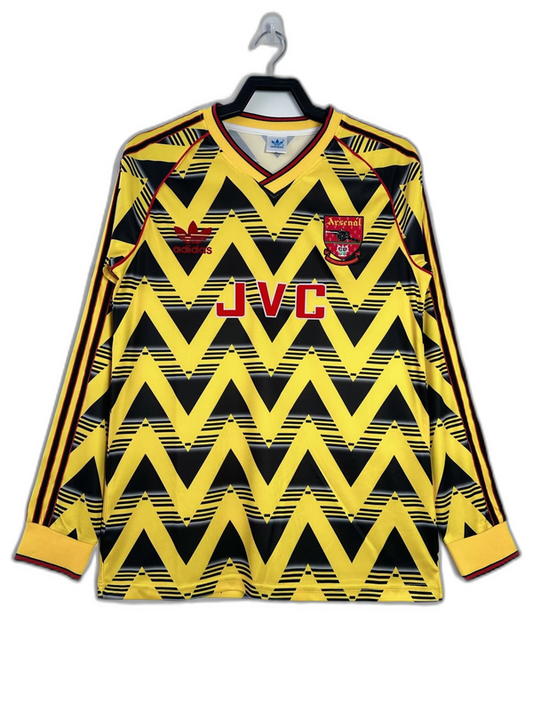Arsenal 91/93 II Away Jersey - Long Sleeve Retro Version