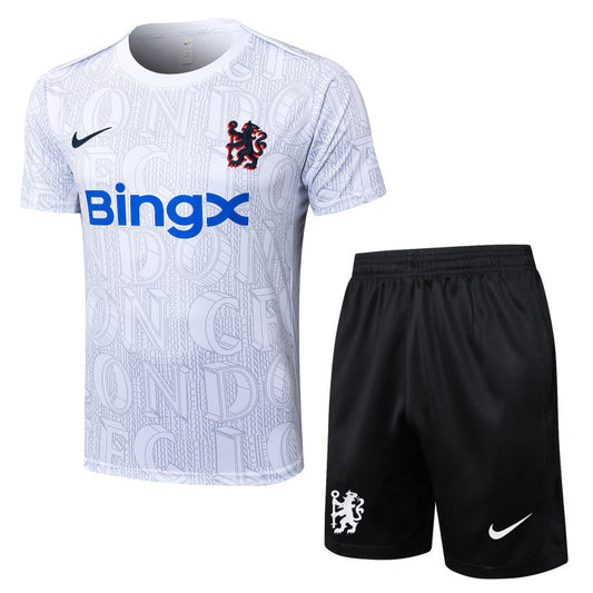 Chelsea Kit Pre Match Jersey + Shorts 25/26