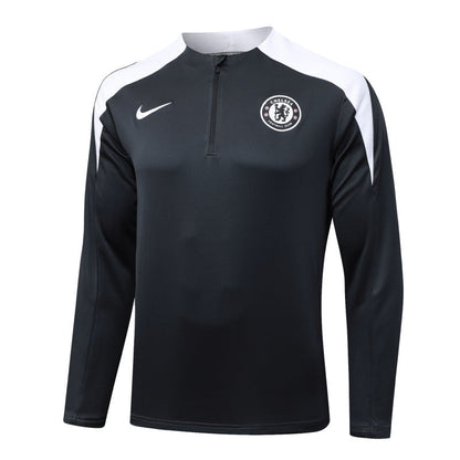 Chelsea Pre-Match Black Tracksuit 25/26