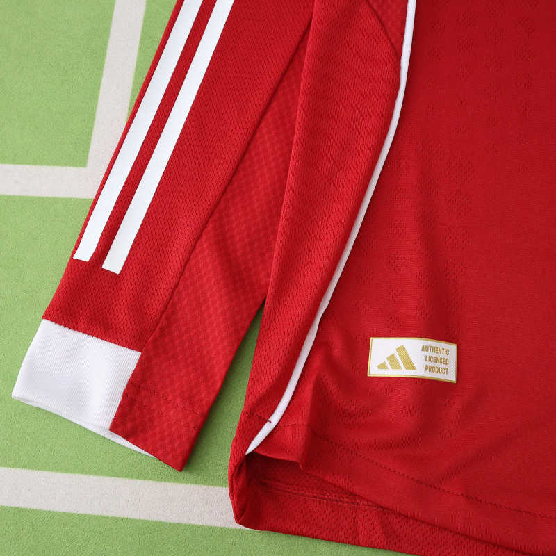 Liverpool Home Player Jersey 2025/26 - Long Sleeve