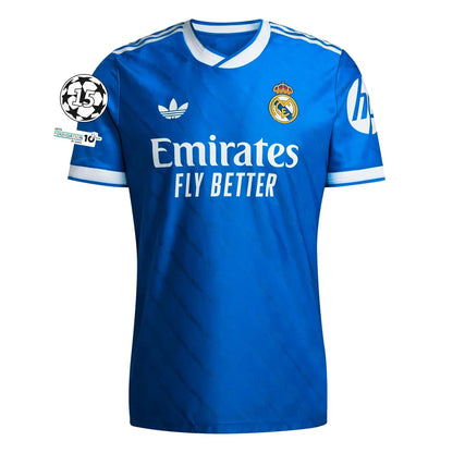 Real Madrid Third Fan Jersey 2025/26 adidas Originals+ Patch Champions League